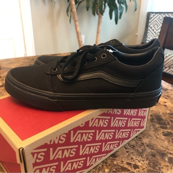 Vans Canvas black shoes sneakers, kids size 3.5. Brand new with box - Picture 8 of 15